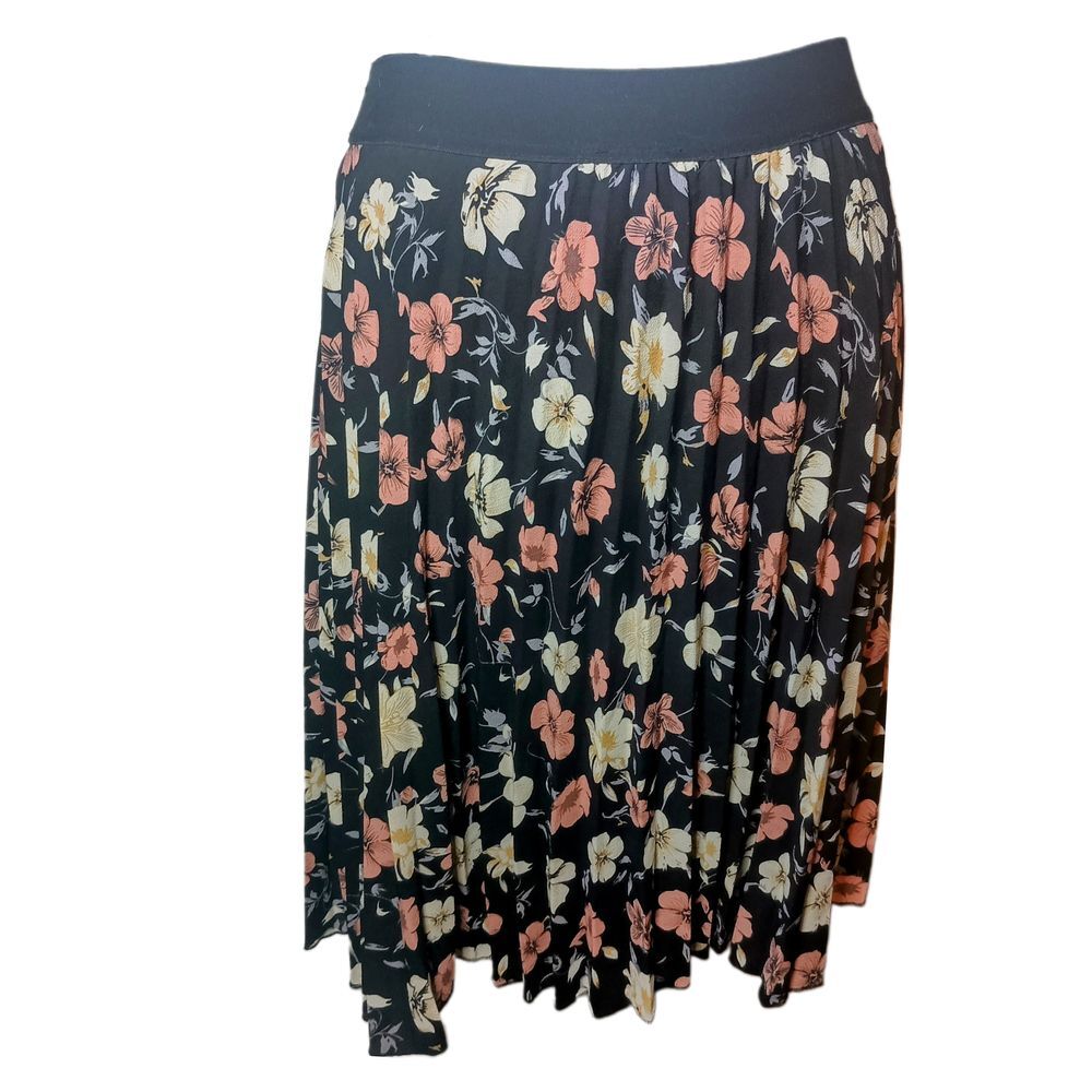 Andi+James floral pleated midi‎ skirt SKUW080